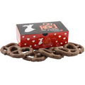 Medium Chest Box with Large Chocolate Covered Pretzels